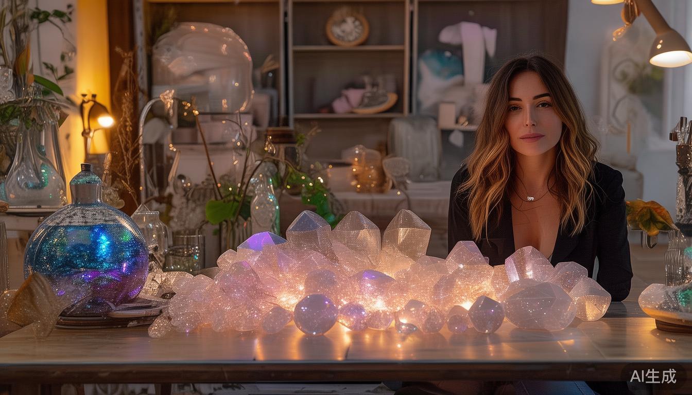 在这个直播间里，主播的摆设同样