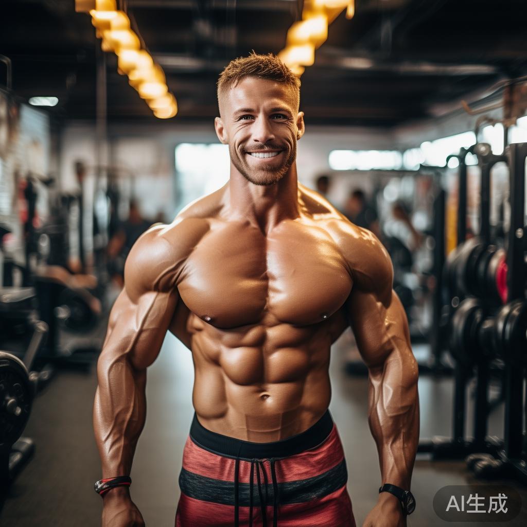 “肌肉哥”是一位健身达人，他的