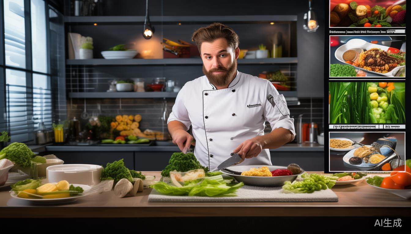 我记得有一次观看一场美食直播，