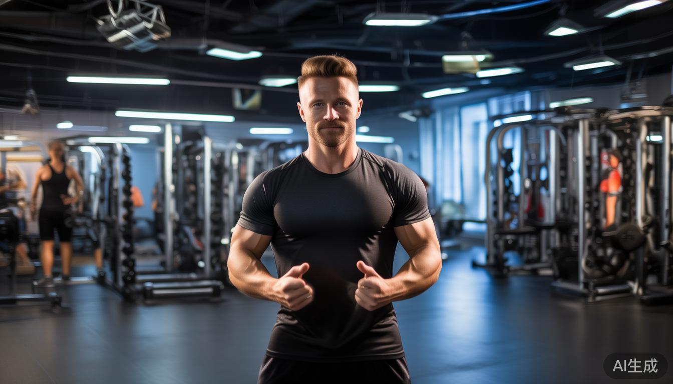 还有一位快手达人，名叫“健身教