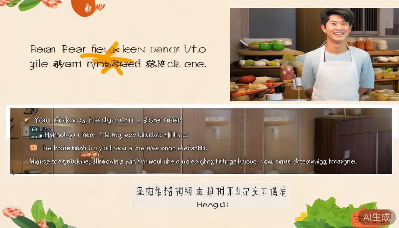 主播小杨是一位美食博主，他的快