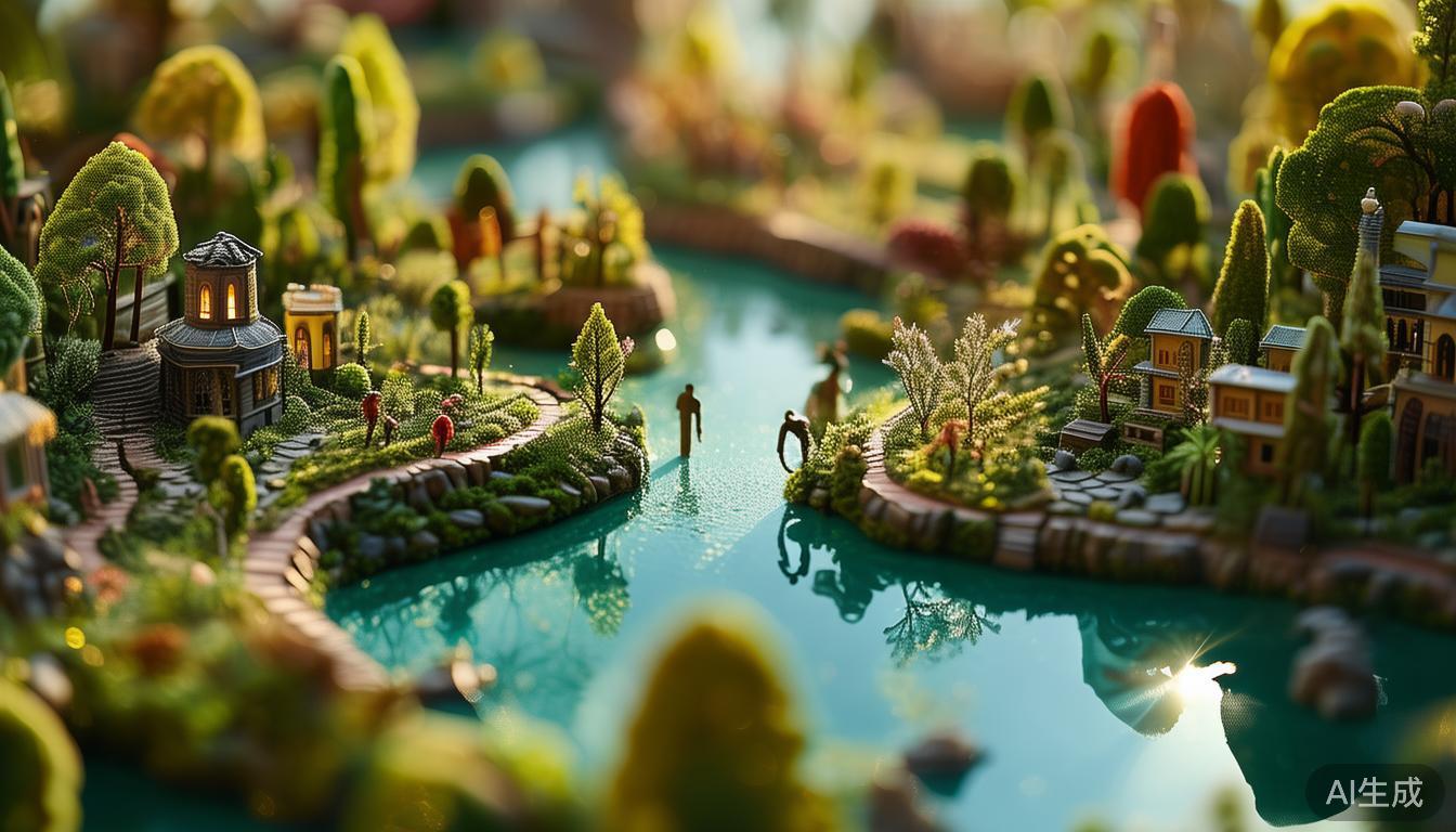 在这个微缩景观中，我们看到了自
