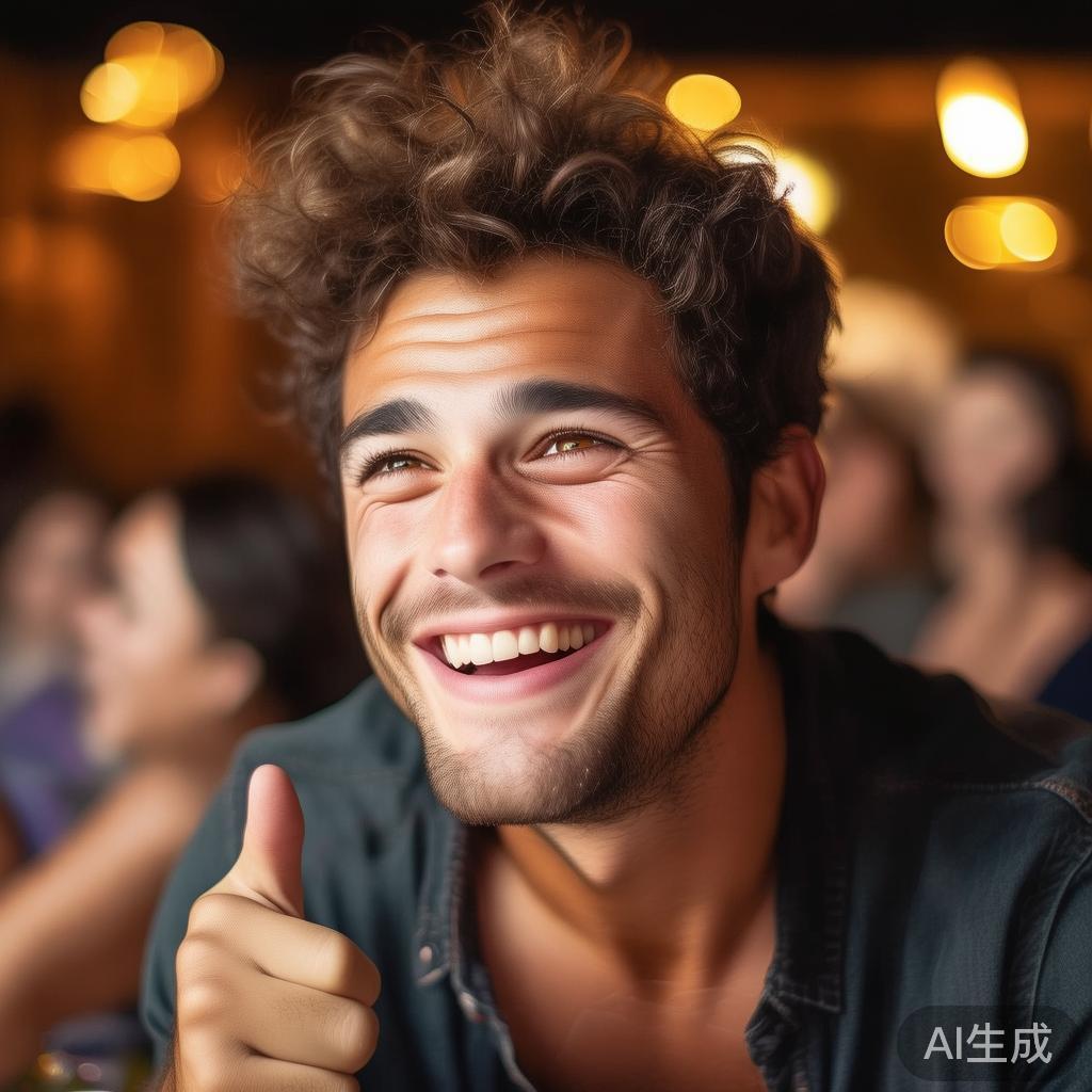 这让我想起了一个人在热情地与人